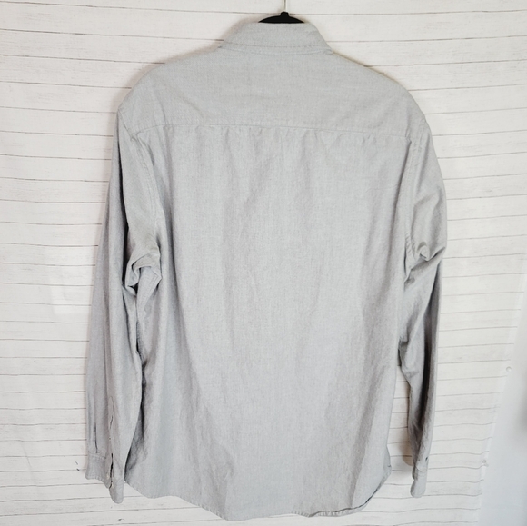 BONOBOS SLIM FIT LIGHT GRAY 100% COTTON BUTTON DOWN, SZ XL LONG - Picture 6 of 10
